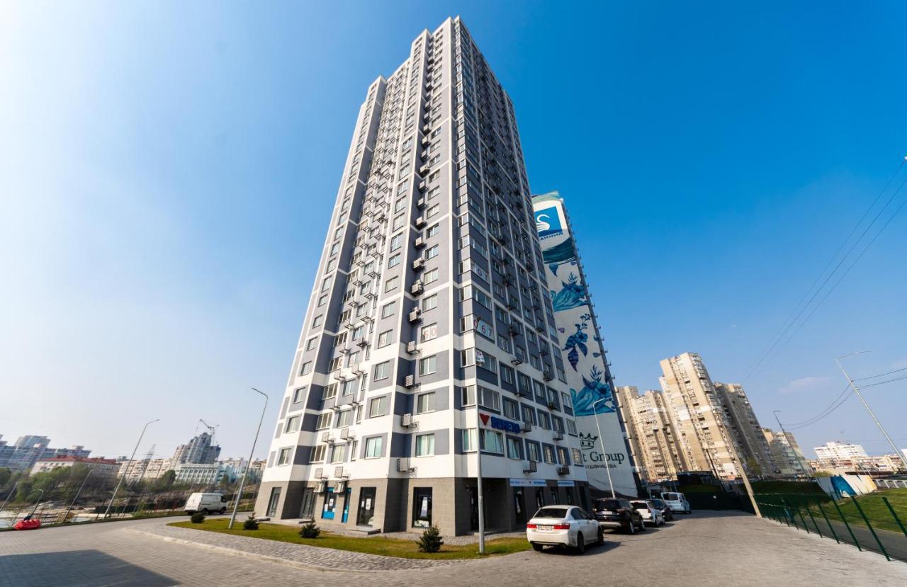 Люкс В Жк Лебединый, Харьковская, Позняки Kiew Exterior foto
